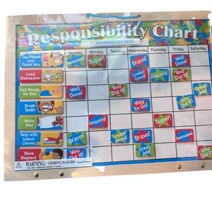 Melissa and Doug magnetic responsibility chart. New with tag